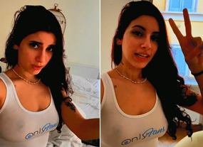 Catarina Paolino peituda se exibindo toda