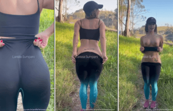 Larissa Sumpani mostra o cuzinho