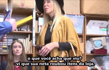 Incesto legendado Avó e neta foram flagradas e castigadas pelo segurança