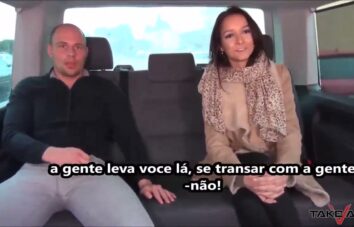 Porn legenda Brasileira gostosa se entregou ao estranho dentro da van