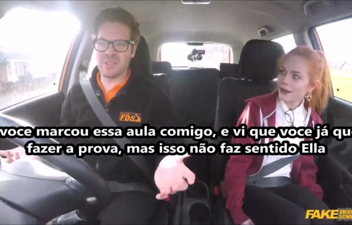 Sex com legenda aluna agradeceu o instrutor da autoescola com uma transa